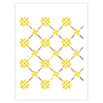 Stencil de Acetato para Pintura 15x20 Cerca Flores Opa 244 Stencil de Acetato para Pintura 15x20 Cerca Flores Opa 244