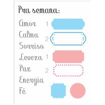 Stencil de Acetato para Pintura 15x20 Cm Tag Pra Semana Opa 3264