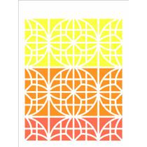 Stencil de Acetato para Pintura 15x20 Est Vitral Globo Opa 2349