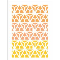 Stencil de Acetato para Pintura 15x20 Est Vitral Trian Opa 2352