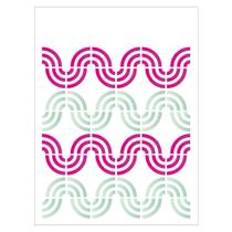 Stencil de Acetato para Pintura 15x20 Estampa Onda Opa 2038