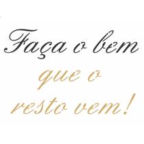 Stencil de Acetato para Pintura 15x20 Frase Faça o Bem Que Opa 2707