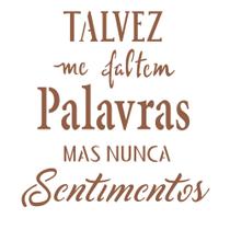 Stencil de Acetato para Pintura 15x20 Frase Talvez Me Falt Opa 2249