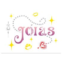 Stencil de Acetato para Pintura 15x20 Joias Opa 1219 Stencil de Acetato para Pintura 15x20 Joias Opa 1219