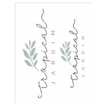 Stencil de Acetato para Pintura 15x20 Palavras Tropical Jardim Opa 3312