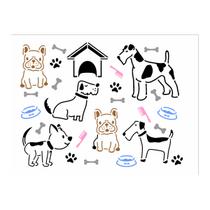 Stencil de Acetato para Pintura 15x20 Pet Estamparia Cachorro 3 Opa 3379