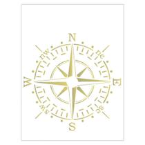 Stencil de Acetato para Pintura 15x20 Rosa dos Ventos Opa 2045