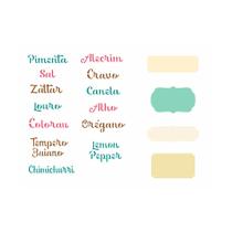 Stencil de Acetato para Pintura 15x20 Tag Temperos I Opa 3054