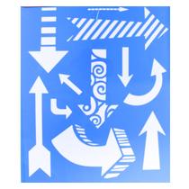 Stencil de Acetato para Pintura 20x25 cm OPA - 1456 - Setas