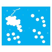 Stencil de Acetato para Pintura 20x25 cm OPA - 1792 - Frutas Uva I