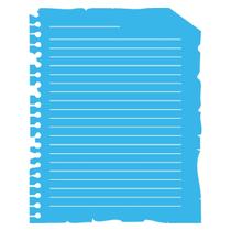 Stencil de Acetato para Pintura 20x25 cm OPA - 1828 - Folha de Caderno Antiga