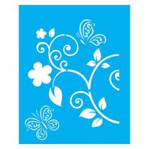 Stencil de Acetato para Pintura 20x25 cm OPA - 2052 - Borboleta Stencil de Acetato para Pintura 20x25 cm OPA - 2052 - Borboleta