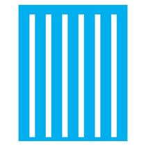 Stencil de Acetato para Pintura 20x25 cm OPA - 2068 - Listras 1cm