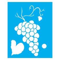 Stencil de Acetato para Pintura 20x25 cm OPA - 2187 - Frutas Uva II
