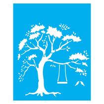 Stencil de Acetato para Pintura 20x25 cm OPA - 2260 - Árvore