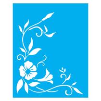 Stencil de Acetato para Pintura 20x25 cm OPA - 2264 - Cantoneira Mandevilla