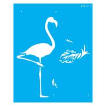 Stencil de Acetato para Pintura 20x25 cm OPA - 2359 - Flamingo