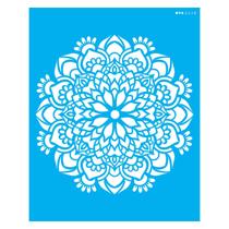 Stencil de Acetato para Pintura 20x25 cm OPA - 2458 - Mandala Flor Bauer