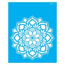 Stencil de Acetato para Pintura 20x25 cm OPA - 2461 - Mandala Flor Renda