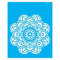 Stencil de Acetato para Pintura 20x25 cm OPA - 2463 - Mandala Flor Vitral