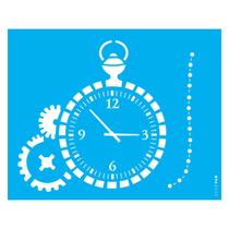 Stencil de Acetato para Pintura 20x25 cm OPA - 2515 - Relógio