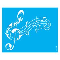 Stencil de Acetato para Pintura 20x25 cm OPA - 2587 - Nota Musical Stencil de Acetato para Pintura 20x25 cm OPA - 2587 - Nota Musical