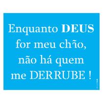 Stencil de Acetato para Pintura 20x25 cm OPA - 2718 - Frase Enquanto Deus