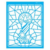 Stencil de Acetato para Pintura 20x25 cm OPA - 2742 - Vitral Vela