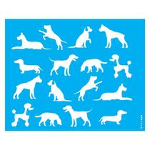 Stencil de Acetato para Pintura 20x25 Cm Opa - 2868 - Pet Estamparia Cães I