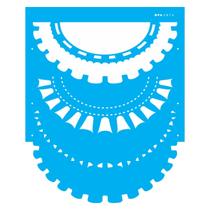 Stencil de Acetato para Pintura 20x25 Cm Opa - 2876 - Barrado Iii