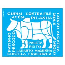 Stencil de Acetato para Pintura 20x25 Cm Opa - 2880 - Culinária Cortes do Boi