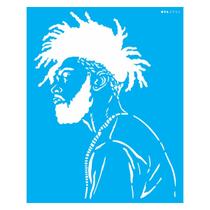 Stencil de Acetato para Pintura 20x25 Cm Opa - 2954 - Afro Homem