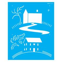 Stencil de Acetato para Pintura 20x25 Cm Opa - 2962 - Country - Casa Iii Stencil de Acetato para Pintura 20x25 Cm Opa - 2962 - Country - Casa Iii