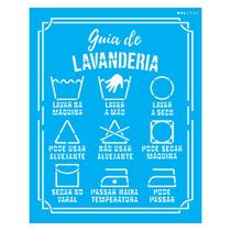 Stencil de Acetato para Pintura 20x25 Cm Opa - 2980 - Lavanderia Guia I