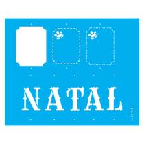 Stencil de Acetato para Pintura 20x25 Cm Opa - 3011 - Tag Natal