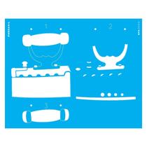 Stencil de Acetato para Pintura 20x25 cm OPA - 3220 - Pdbrasil Ferro de Passar