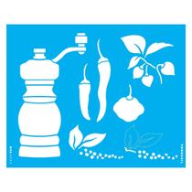 Stencil de Acetato para Pintura 20x25 cm OPA - 3235 - Pdbrasil Moedor de Pimenta