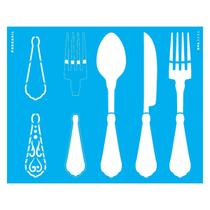 Stencil de Acetato para Pintura 20x25 cm OPA - 3236 - Pdbrasil Talheres Decorados Stencil de Acetato para Pintura 20x25 cm OPA - 3236 - Pdbrasil Talheres Decorados