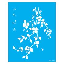 Stencil de Acetato para Pintura 20x25 cm OPA - 3363 - Galho Bougainvillea