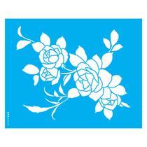 Stencil de Acetato para Pintura 20x25 cm OPA - 3392 - Flor Rosas II