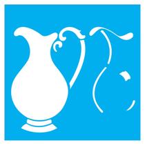 Stencil de Acetato para Pintura 30,5x30,5 cm OPA - 2200 - Jarra