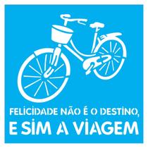 Stencil de Acetato para Pintura 30,5x30,5 cm OPA - 2292 - Bicicleta Felicidade