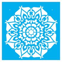 Stencil de Acetato para Pintura 30,5x30,5 cm OPA - 2297 - Mandala II Camada I