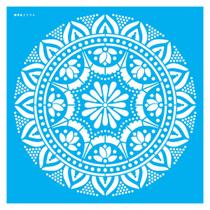 Stencil de Acetato para Pintura 30,5x30,5 cm OPA - 2596 - Mandala Renda I