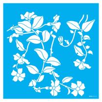 Stencil de Acetato para Pintura 30,5x30,5 cm OPA - 3225 - Flor Tumbergias Stencil de Acetato para Pintura 30,5x30,5 cm OPA - 3225 - Flor Tumbergias