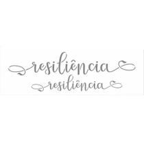 Stencil de Acetato para Pintura OPA 10 x 30 cm - 3136 Palavra Lettering Resiliência