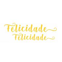 Stencil de Acetato para Pintura OPA 10 x 30 cm 3141 Palavra Lettering Felicidade