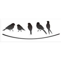 Stencil de Acetato para Pintura Opa 10x30 2161 Passaros Stencil de Acetato para Pintura Opa 10x30 2161 Passaros