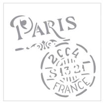 Stencil de Acetato para Pintura OPA 14 x 14 cm - 1742 Selo Paris