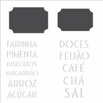 Stencil de Acetato para Pintura OPA 14x14 2341 Tag Alimentos